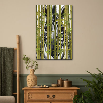 Impression sur toile en métal Ste zevra par Fab Funky