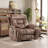 Naiomi 42.7" Wide Oversize Big Man Microfiber Lift Assist Reclining Chair with Massage Heating & Dual Hidden Cupholders & USB & Side Pocket Set of 4-94541905