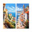 «Beautiful Scenery In Italy», ensemble d'art mural sur toile Italie-843762845-843762816