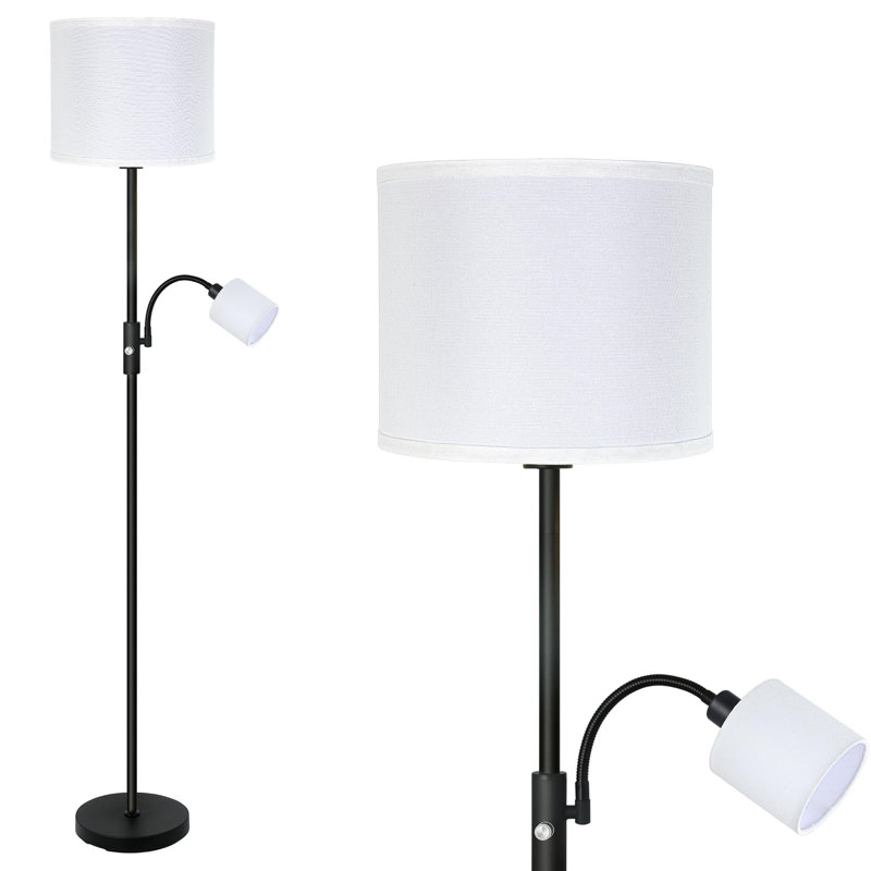 Lampe sur pied à branches 69 po Benancia, Blanc