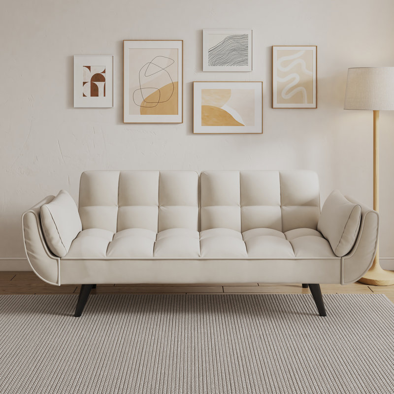 Coussin 57 pouces beige avec deux accoudoirs