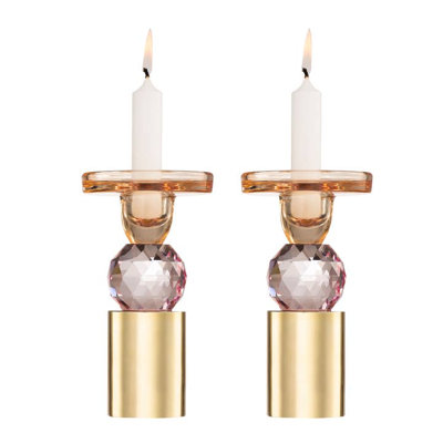 Bougeoir de table en cristal 6,5 po H