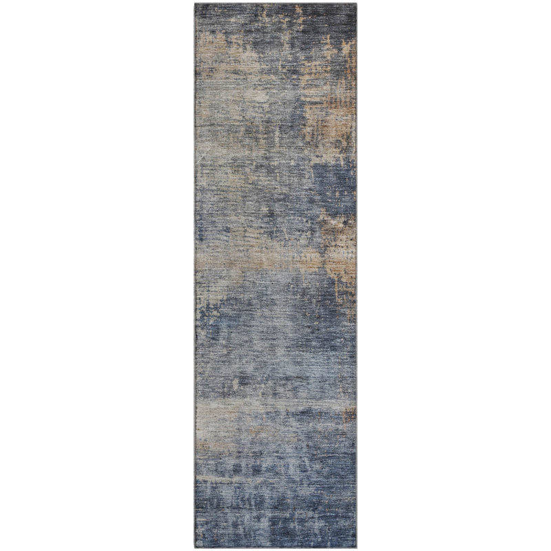 Premium Machine Washable Jerez AMF1217 Abstract Rug, Runner 2'3" x 7'6"