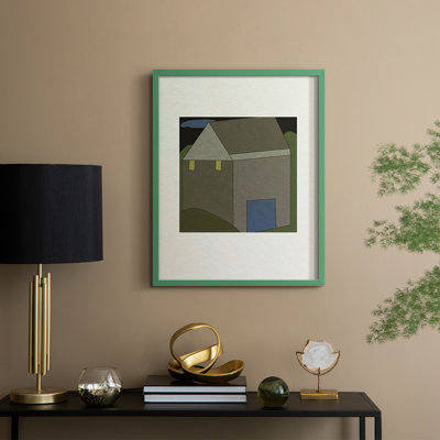 Mountain Houses IV Framed Print - Solid Wood