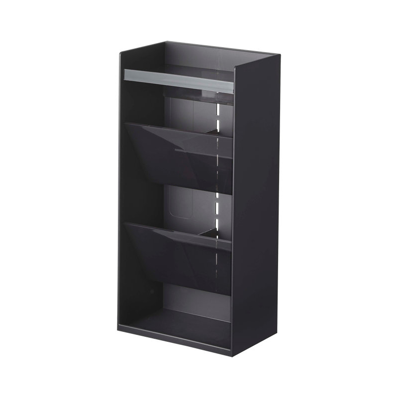 Black Adjustable Plastic Jewelry and Accessory Organizer