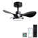 24" Small  Ceiling Fan With Light Remote Control