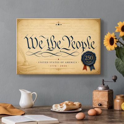 We the People, Penned-Gallery, toile tendue - prête à être accrochée