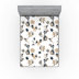 Almond/Dark Slate Blue Floral