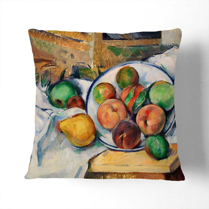 Still Life with Fruit Vol.1 Scatter Cushion, Stone, 40cm H x 40cm W x 15cm D