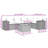 Vidaxl Garden Sofa Set Black, Cream White