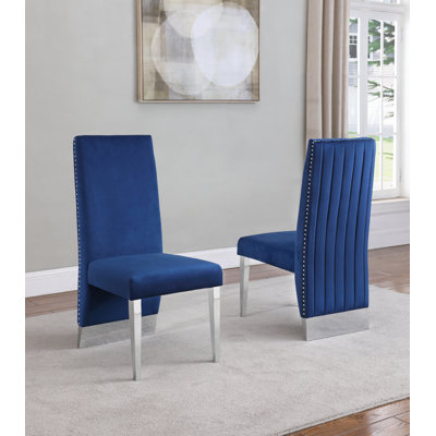 Wrenshall 20'' H Velvet Upholstered Side Chair