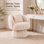 Fauteuil demi-tonneau rembourré rembourré avec coussin-686820944