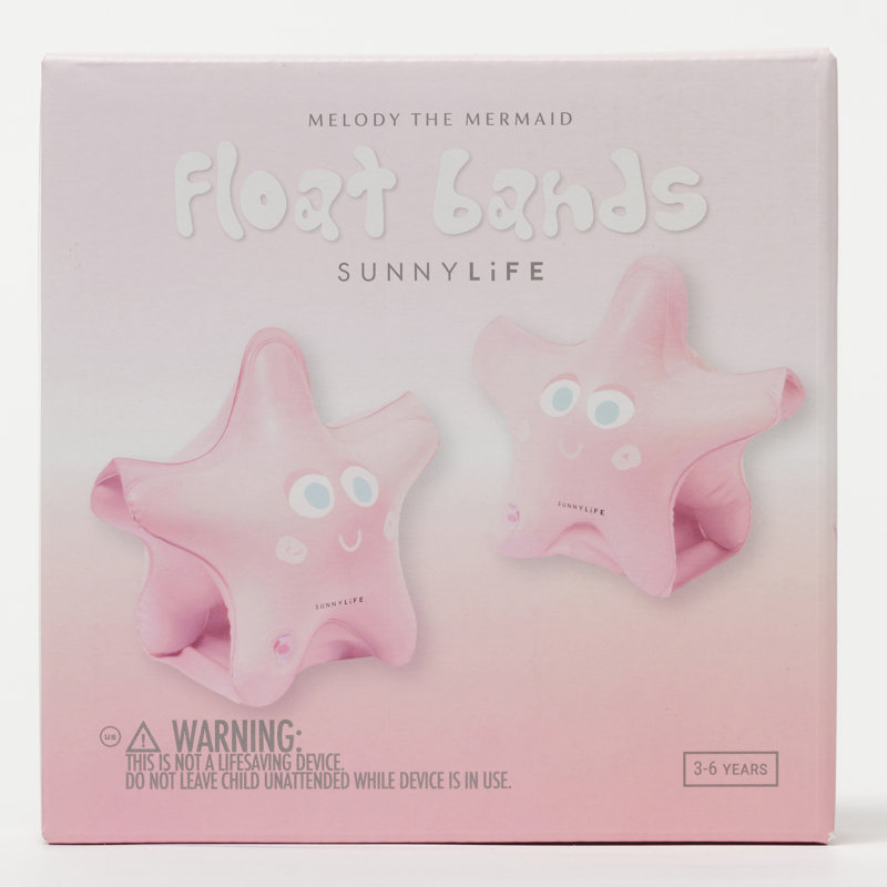 Sunnylife: Buddy Float Bands - Melody The Mermaid Strawberry - Dispositifs de flottement des bras gonflables