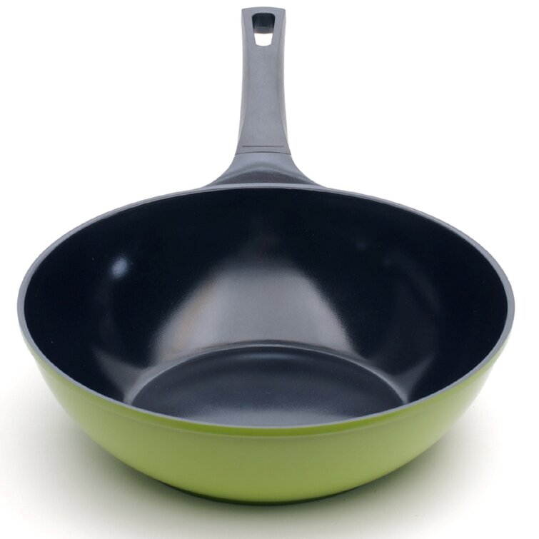 Green Earth Wok by Ozeri, with Smooth Ceramic Non-Stick Coating (100% PTFE and PFOA Free)