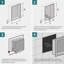 Niche de douche rectangulaire 24 po x 12 po en acier inoxydable-103614152