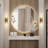 Zolee Dimmable Glass and Brass Wall Sconce -421936822