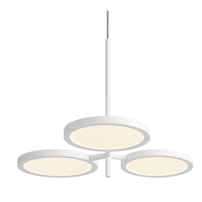 Luminaire suspendu Shine On, H 16 po x l 20 po x P 20 po, Blanc