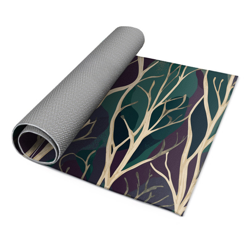 Velvet Leaves Indoor And Outdoor Area Rug, Rectangle 9' x 12'