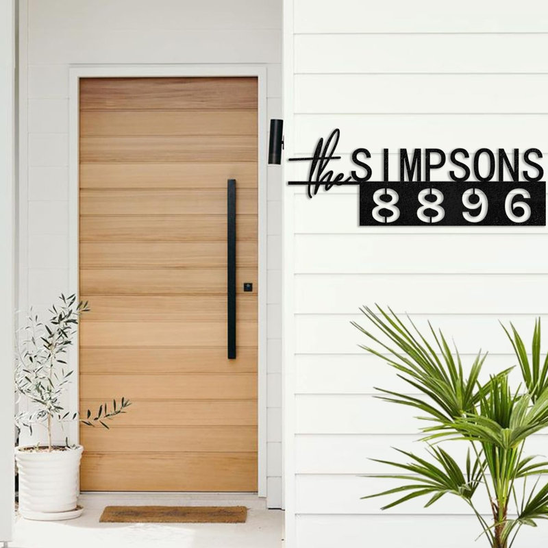 Décoration murale d'extérieur personnalisée, H 6 po x l 16 po x P 0,05 po, Oui