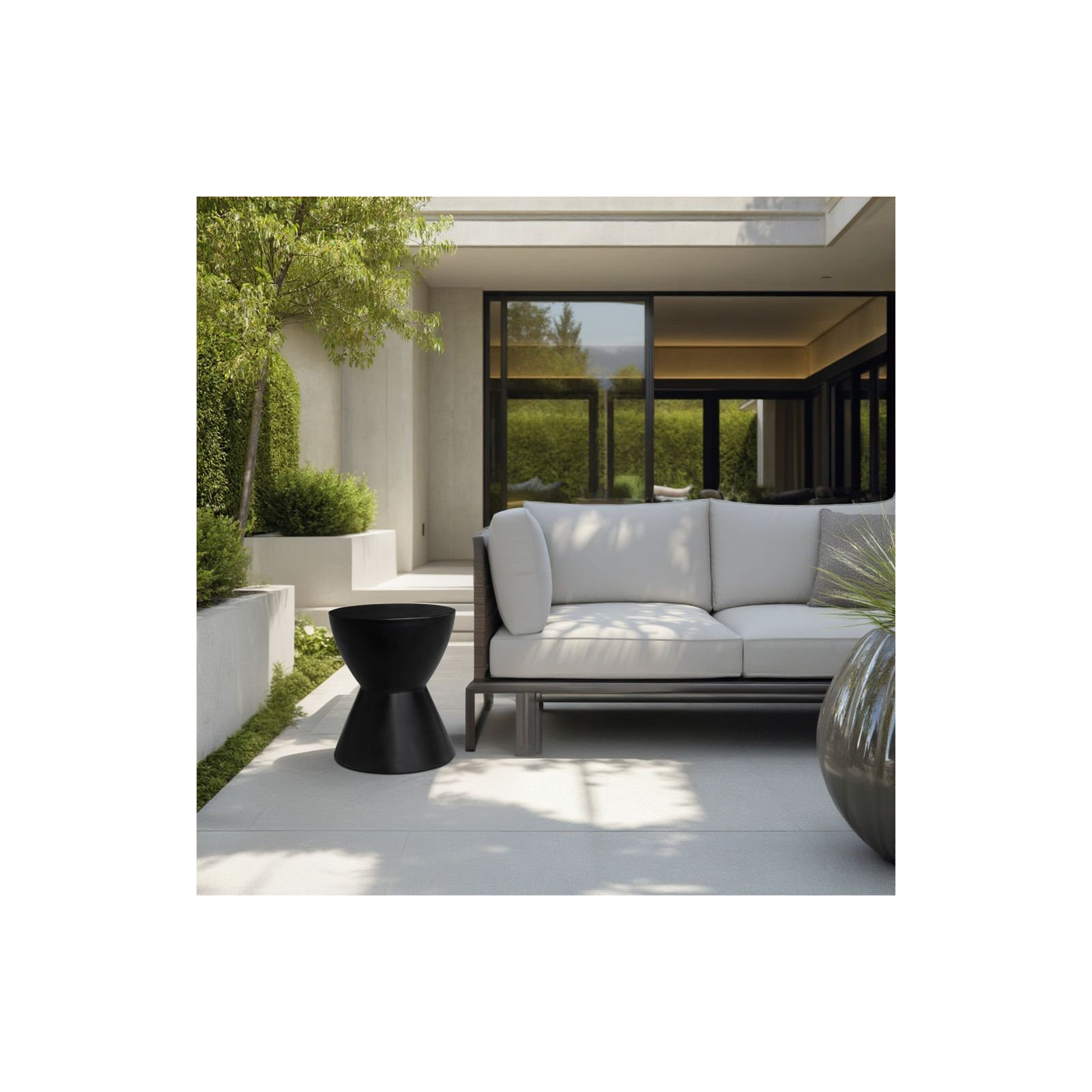 Neil Accent Stool, Black