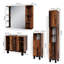 Huetter 55Cm W x 190Cm H x 118Cm D Free-Standing Bathroom Cabinet