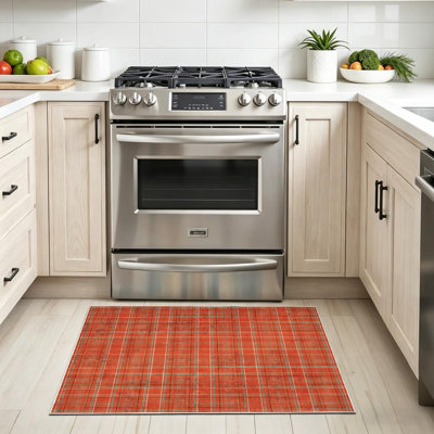 Black Tartan Traditional Checkered British Fabric Abstract Backdrop Buffalo Machine Washable Indoor Area Rug