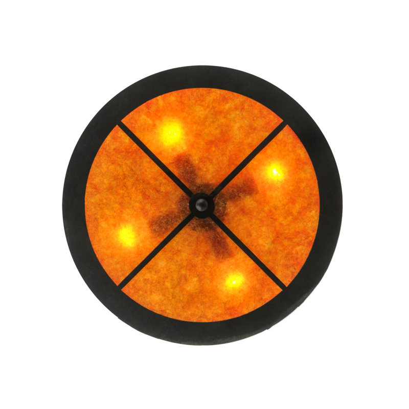 Rustic Lodge 4 - Light Glass Chandelier, Black, Amber, 35" H x 22" W x 22" D