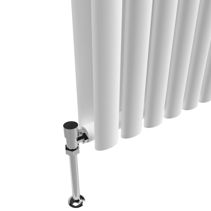 Oval Panel Radiators, White, 62cm H x 11cm W x 3cm D