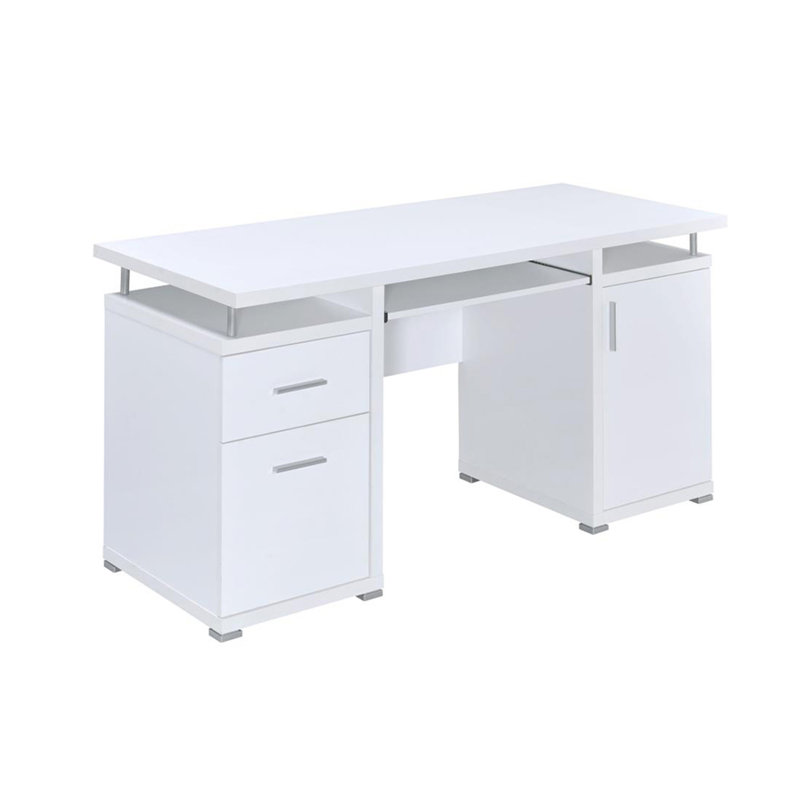 Bureau d'ordinateur de 55 pouces avec 2 tiroirs (sans les chaises de bureau)