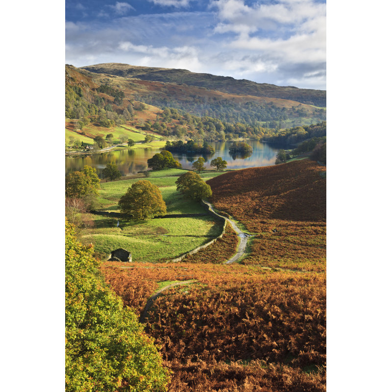 Rydal Water - Wrapped Canvas Print, 30cm H x 46cm W x 3.8cm D