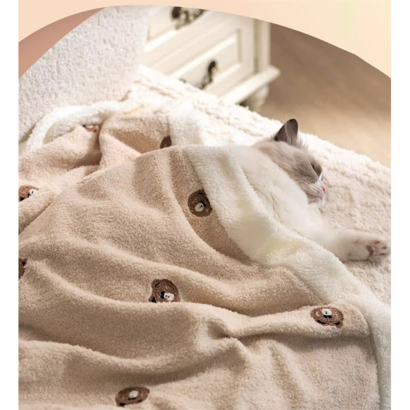 Couverture en coton épais et moelleux, L 15,74 po x L 23,62 po