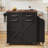 47.2-Inch Country-Style Kitchen Island With A Flipper, A Kitchen Storage Island With Detachable Side Shelves, Suitable For Homes, Kitchens, And Dining Areas-1681322241