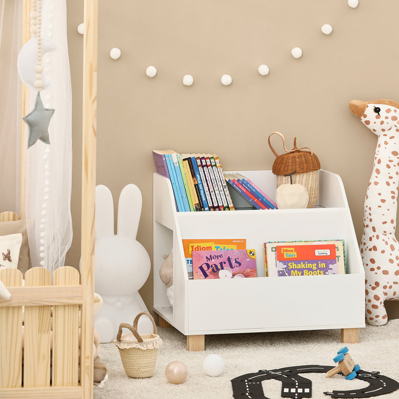 Fluellen 60cm W Kids Book Caddy in White