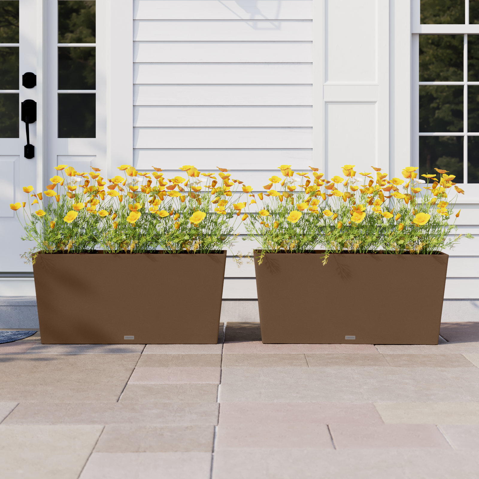 Pure Series Planter Box, Espresso, 15.25" H x 31" W x 10" D, 2