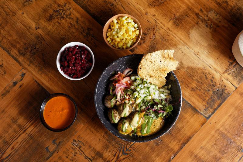 Camp Tilt Melamine Serving Bowl, Charcoal