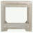 Farmhouse Style Wooden End Table With Plank Design Open Shelf, White