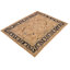 Tapis oriental en laine noué à la main de couleur orange clair 9 pi x 11 pi 1 po Fien