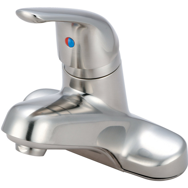 Centerset Single-handle Bathroom Faucet, PVD Brushed Nickel