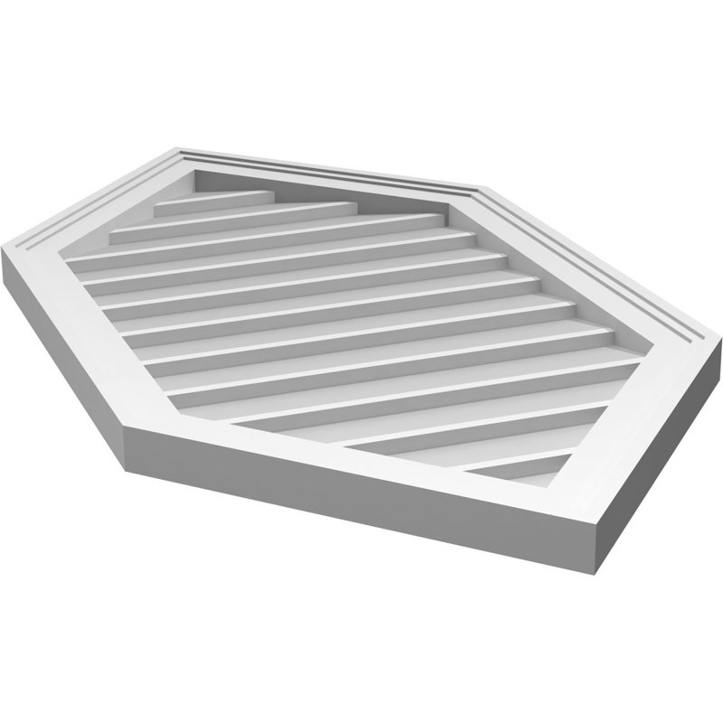 Ventilé vertical à pignon vertical 13/12 po, H 40 po x l 20 po x P 1,5 po