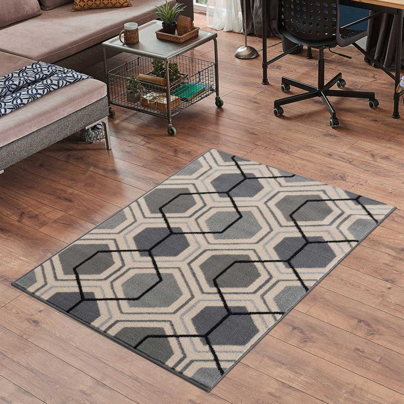 Gusta Geometric Area Rug, Rectangle 200 x 290cm