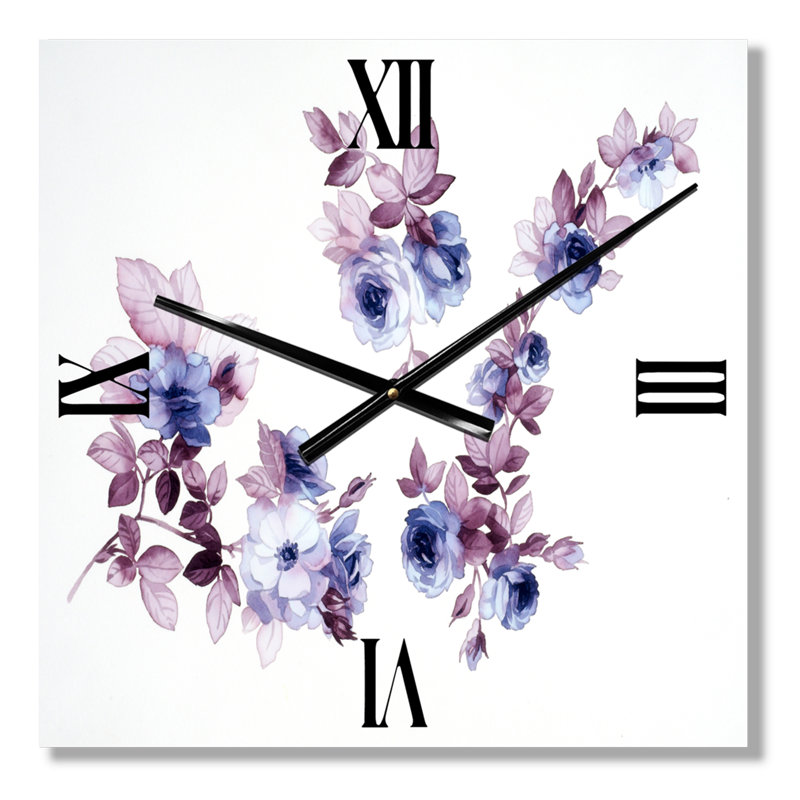 Horloge murale Wildflowers I, Très grand