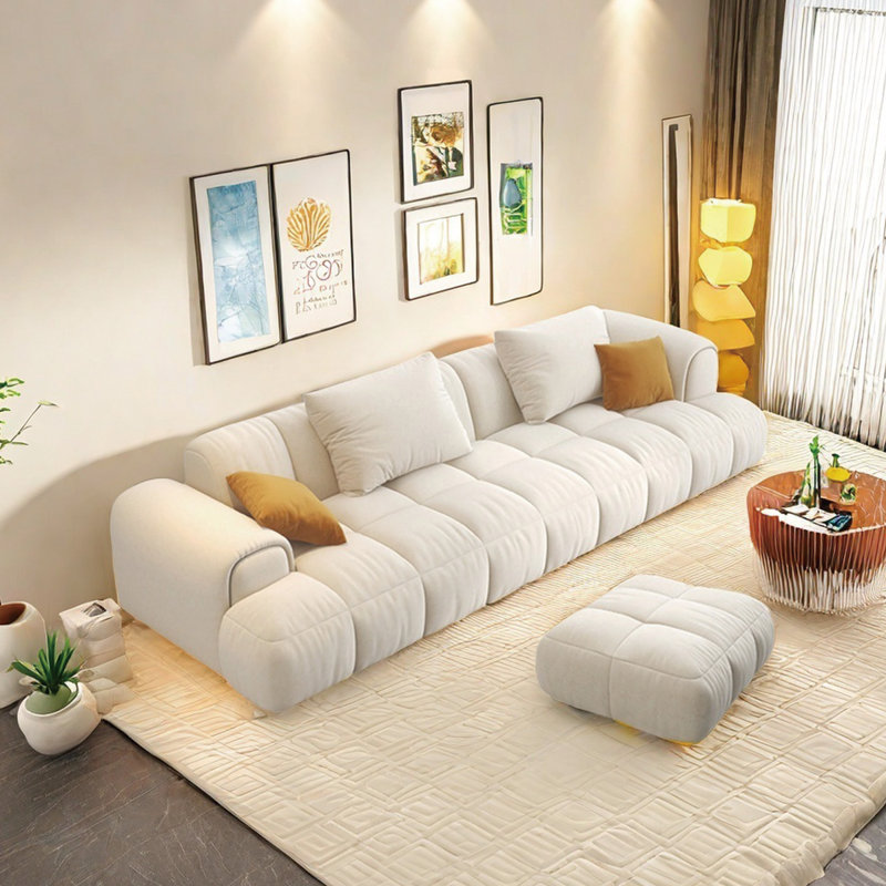 Modern light luxury fabric sofa set