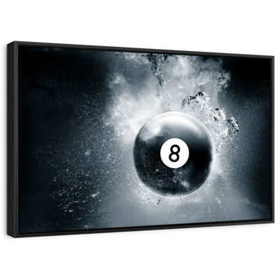 «Eight Ball Water Drop Wall Art»