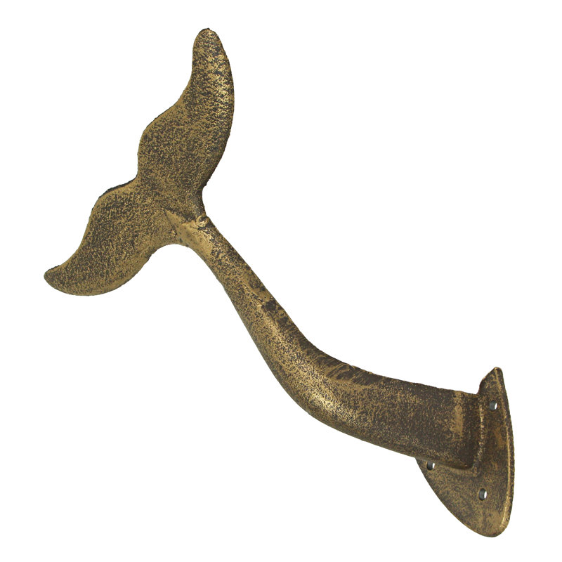 Support de tuyau mural en fonte Whale Tail