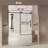Vela 56-60 "W X 60" H Sliding Frameless Tub Door With 1/4" Tempered Clear Glass-122258830