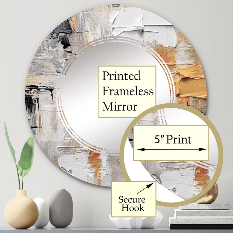 Miroir mural Burhall, 24 po x 24 po