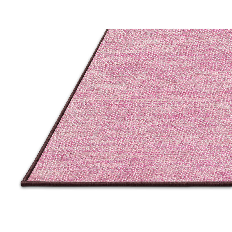 Tapis contemporain rose, Rectangle 8 pi x 12 pi