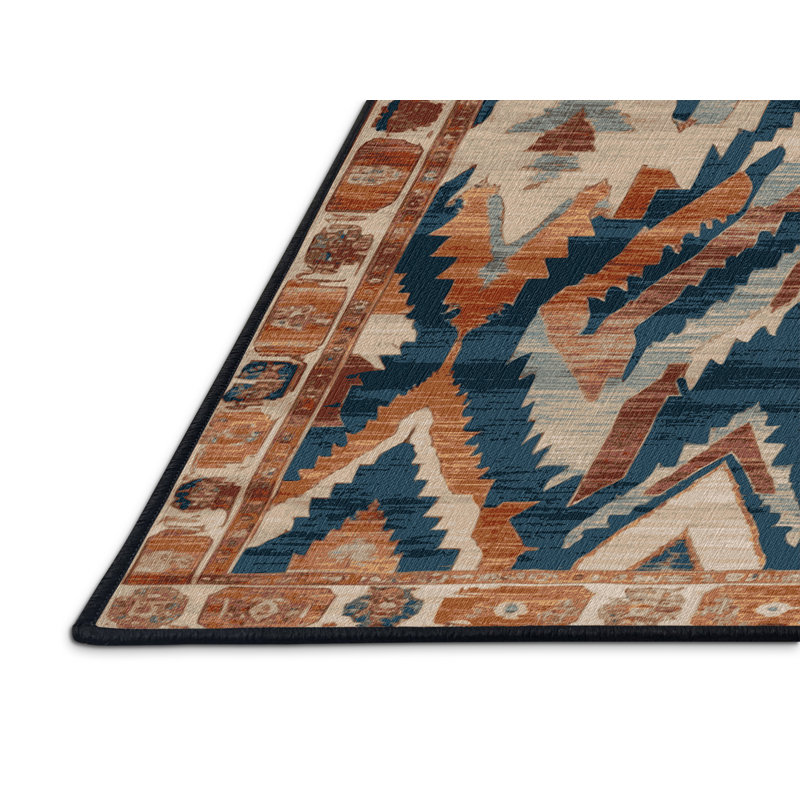 Tapis brun lavable à la machine, Rectangulaire 2 pi x 3 pi