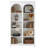 5-Tier Farmhouse Tall Bookshelf, 70.87-Inch Wood Bookcase with Open Shelves, Large Mid Century Modern Book Shelf Vintage Display Storage Shelving Unit for Home Office, White