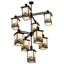Lustre rectangulaire unique à 9 lumières Deshawna